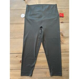 Spanx Soft and Smooth 7/8 Leggings Womens 1X Dark Palm‎ High Rise Yoga Pants